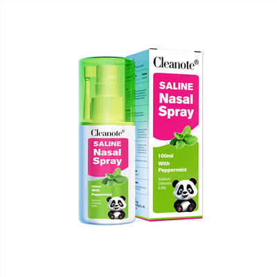 Harga yang bagus 00,9% NaCl 100ml Saline Nasal Spray Dengan Peppermint Untuk Nasal Refreshing Dewasa on line